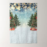 Aperturee - Light Spot Christmas Tree Holiday Backdrop For Photo